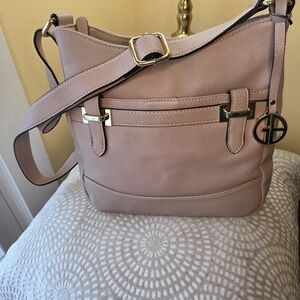 Giana Bernini Pink Leather Shoulder Bag NWOT